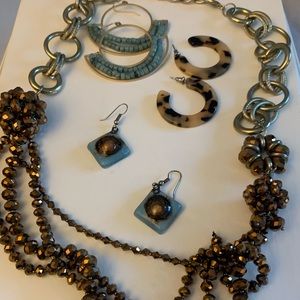 Assortment of costume jewelry